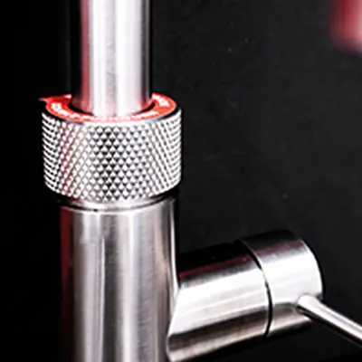 ローレット加工 切削 ダイヤ 水栓部品